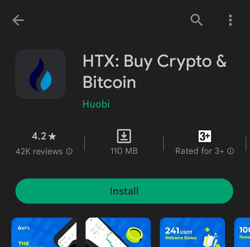 HTX trên app điện thoại